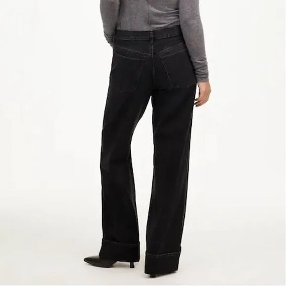 Madewell Charcoal Wide Leg Jeans - Picture 3 of 13